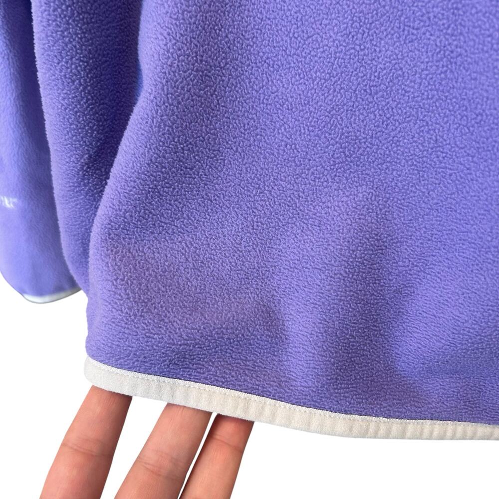 LL Bean Polar Tech Purple Full Zip Fleece Jacket Large - Picture 10 of 13